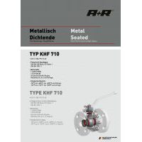 A+R Armaturen KHF 710 Metal Seated ANSI Datasheet