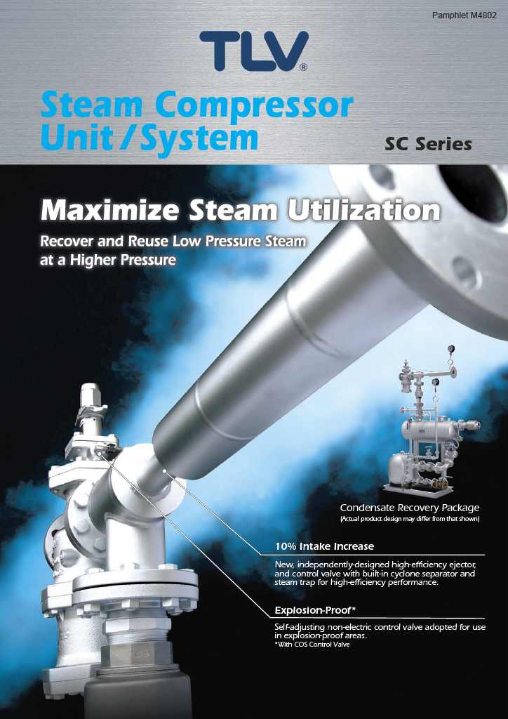 TLV Steam Compressor Unit / System